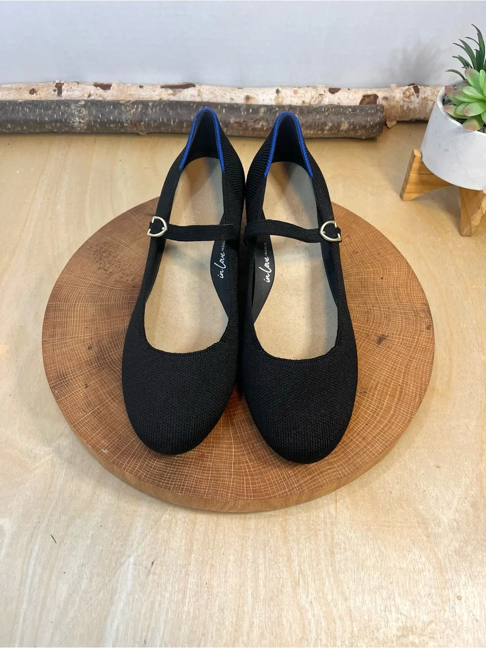 Rothy's Black Mary Jane Block Heels